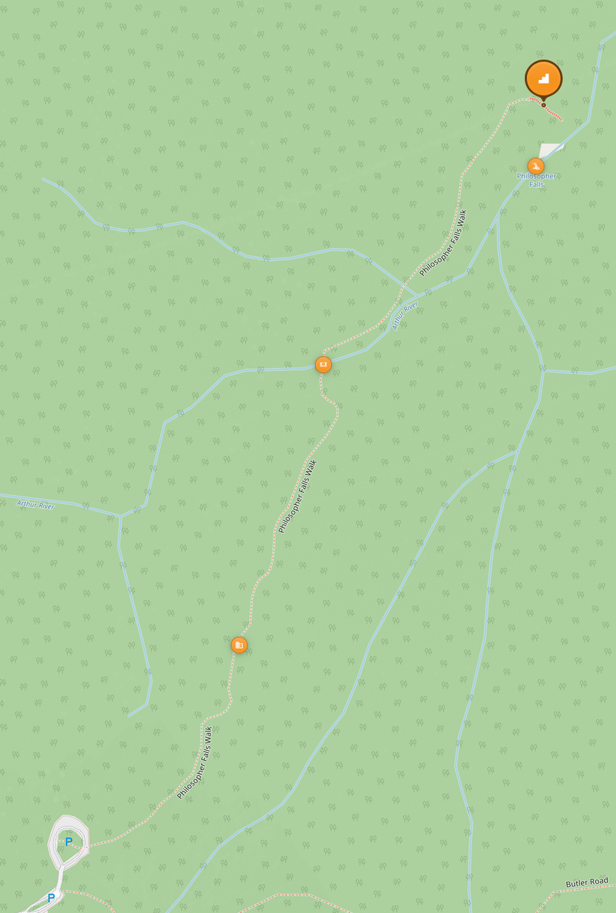 Track to Philosopher Falls